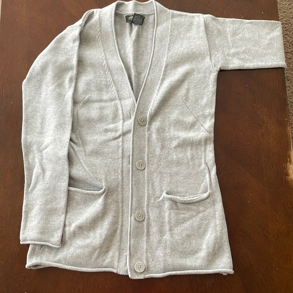 Eddie Bauer size- XS grey cardigan lightly worn